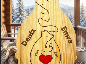 Ayı Ailesi Ahşap Puzzle