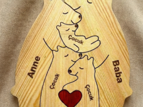 Ayı Ailesi Ahşap Puzzle