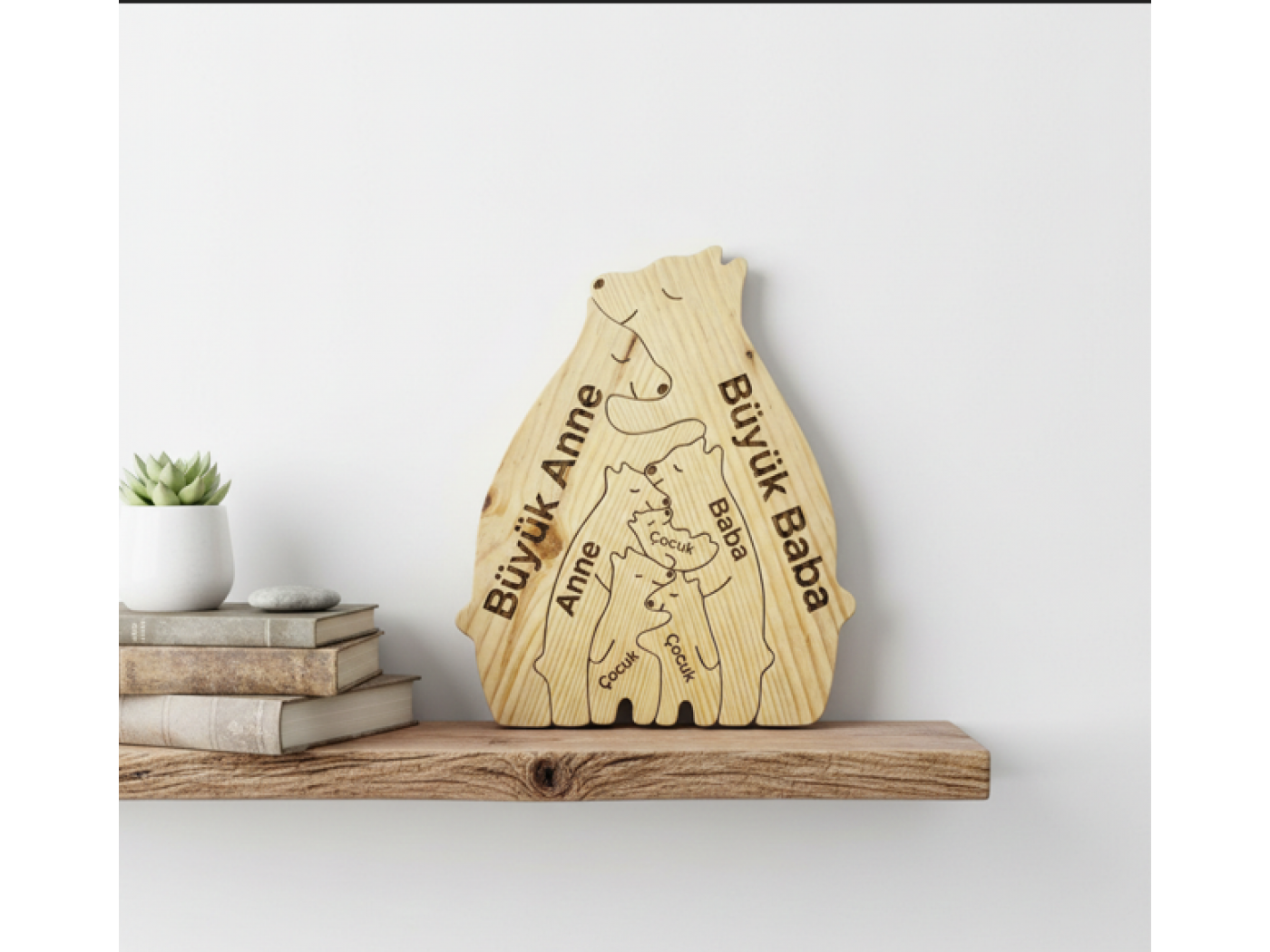 Ayı Ailesi Ahşap Puzzle