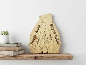 Ayı Ailesi Ahşap Puzzle