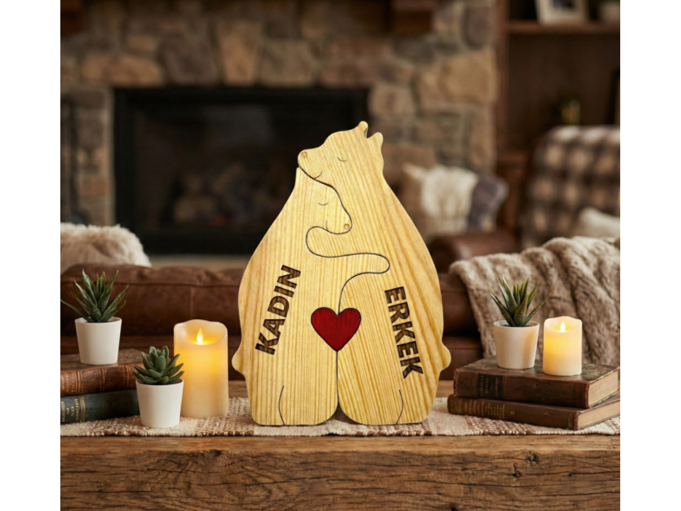 Ayı Ailesi Ahşap Puzzle