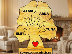 Ahşap Ağaç Puzzle
