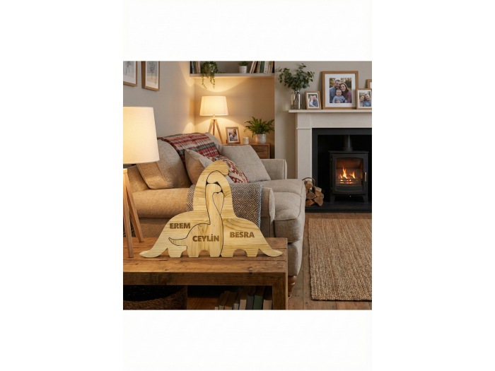 Dino Ailesi Ahşap Puzzle   