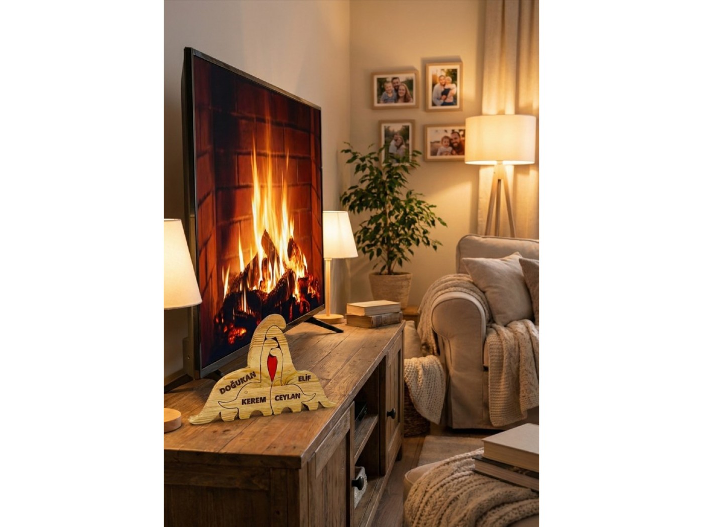 Dino Ailesi Ahşap Puzzle