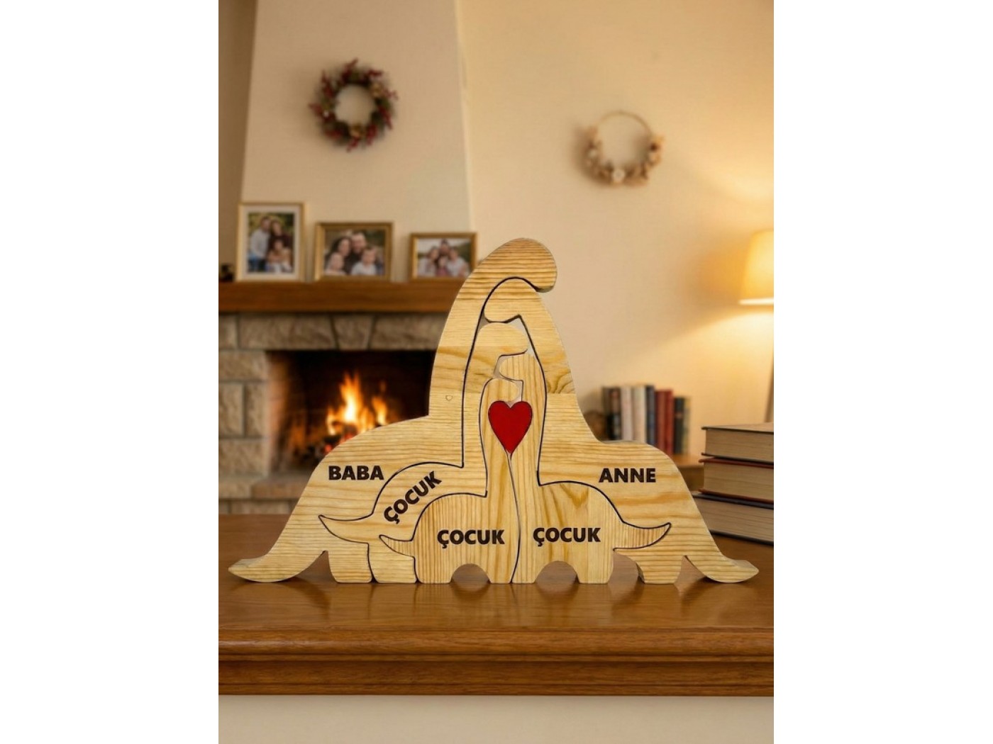 Dino Ailesi Ahşap Puzzle