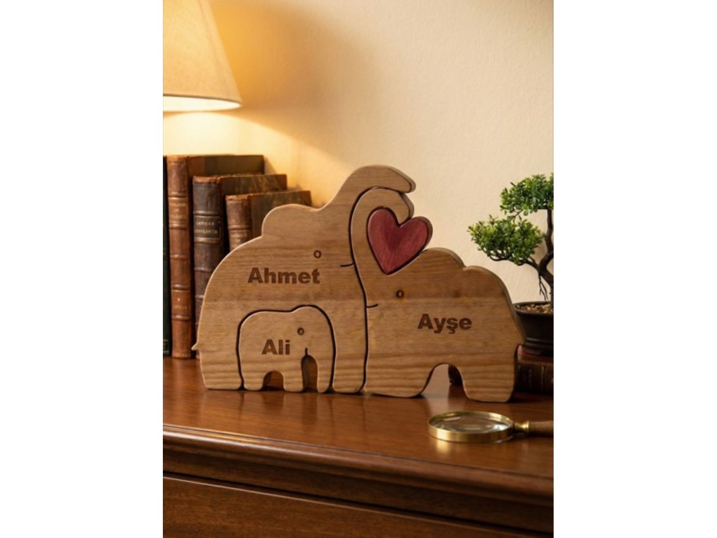 Fil Ailesi Ahşap Puzzle