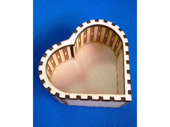 Kalp Ahşap Kutu Kalp Ahşap Kutu