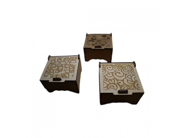 Desenli Ahşap Kutu