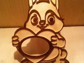 Ahşap Tavşan Fotoğraflık