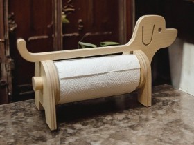 Köpek Ahşap Kağıt Havluluk