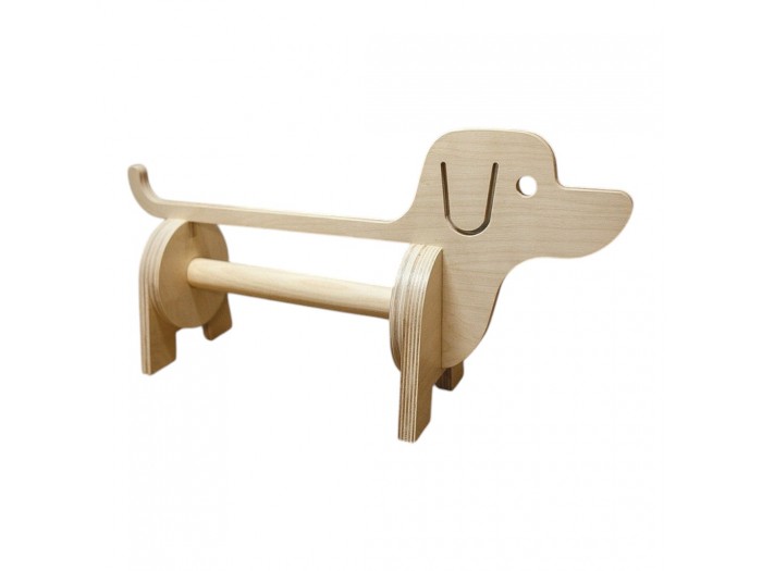 Köpek Ahşap Kağıt Havluluk