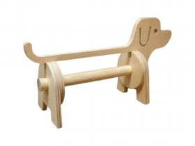 Köpek Ahşap Kağıt Havluluk