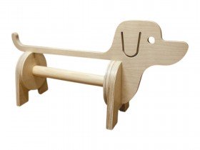 Köpek Ahşap Kağıt Havluluk