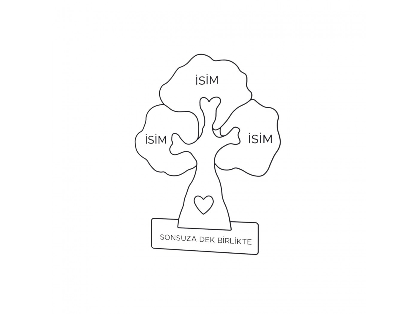 Ahşap Ağaç Puzzle