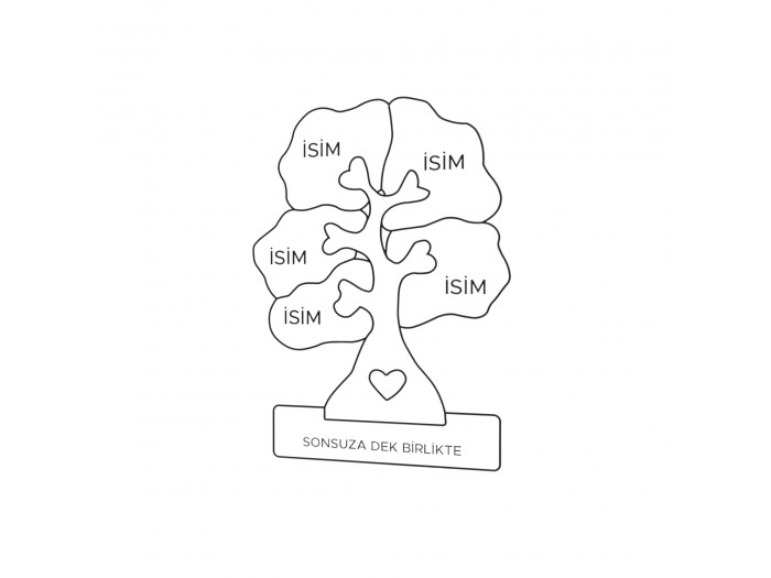 Ahşap Ağaç Puzzle   