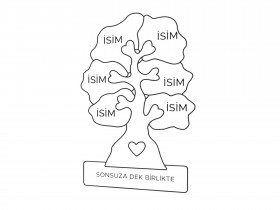 Ahşap Ağaç Puzzle