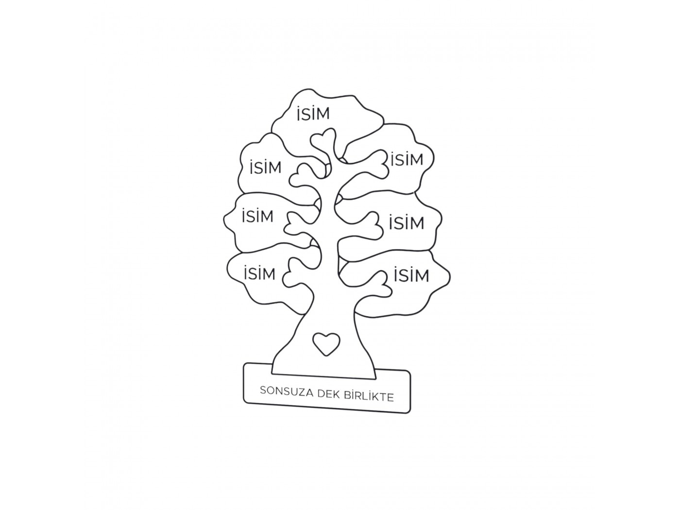 Ahşap Ağaç Puzzle