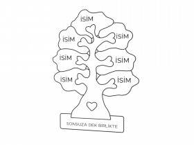 Ahşap Ağaç Puzzle