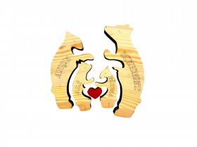 Ayı Ailesi Ahşap Puzzle