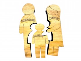 Biz Bir Aileyiz Ahşap Puzzle Biz Bir Aileyiz Ahşap Puzzle