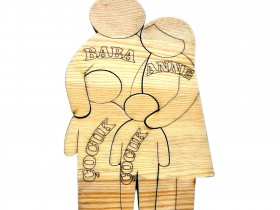 Biz Bir Aileyiz Ahşap Puzzle Biz Bir Aileyiz Ahşap Puzzle