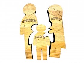 Biz Bir Aileyiz Ahşap Puzzle Biz Bir Aileyiz Ahşap Puzzle