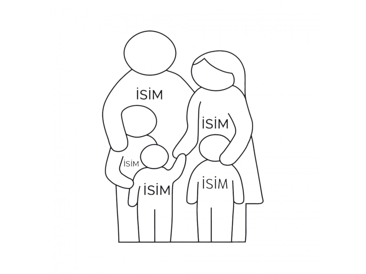 Biz Bir Aileyiz Ahşap Puzzle Biz Bir Aileyiz Ahşap Puzzle