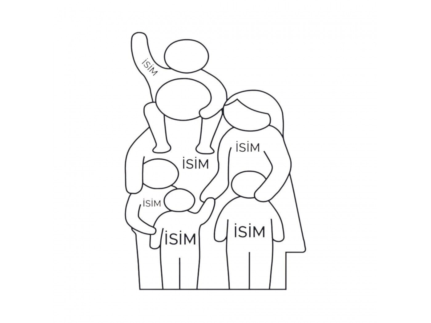 Biz Bir Aileyiz Ahşap Puzzle Biz Bir Aileyiz Ahşap Puzzle