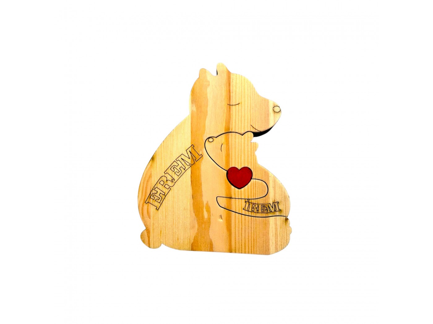 Anne Ayı ve Ailesi Ahşap Puzzle