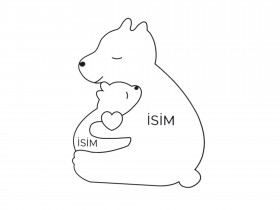 Anne Ayı ve Ailesi Ahşap Puzzle