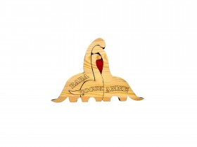 Dino Ailesi Ahşap Puzzle Dino Ailesi Ahşap Puzzle