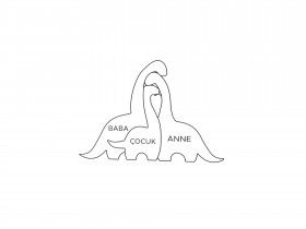Dino Ailesi Ahşap Puzzle Dino Ailesi Ahşap Puzzle
