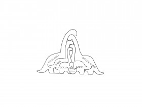 Dino Ailesi Ahşap Puzzle Dino Ailesi Ahşap Puzzle