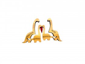 Dino Ailesi Ahşap Puzzle