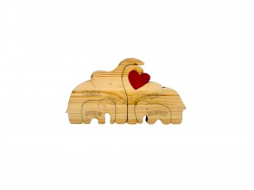 Fil Ailesi Ahşap Puzzle Fil Ailesi Ahşap Puzzle