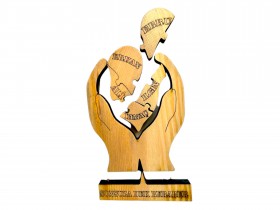 Kalpler Elimde Ahşap Puzzle