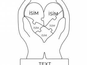 Kalpler Elimde Ahşap Puzzle Kalpler Elimde Ahşap Puzzle