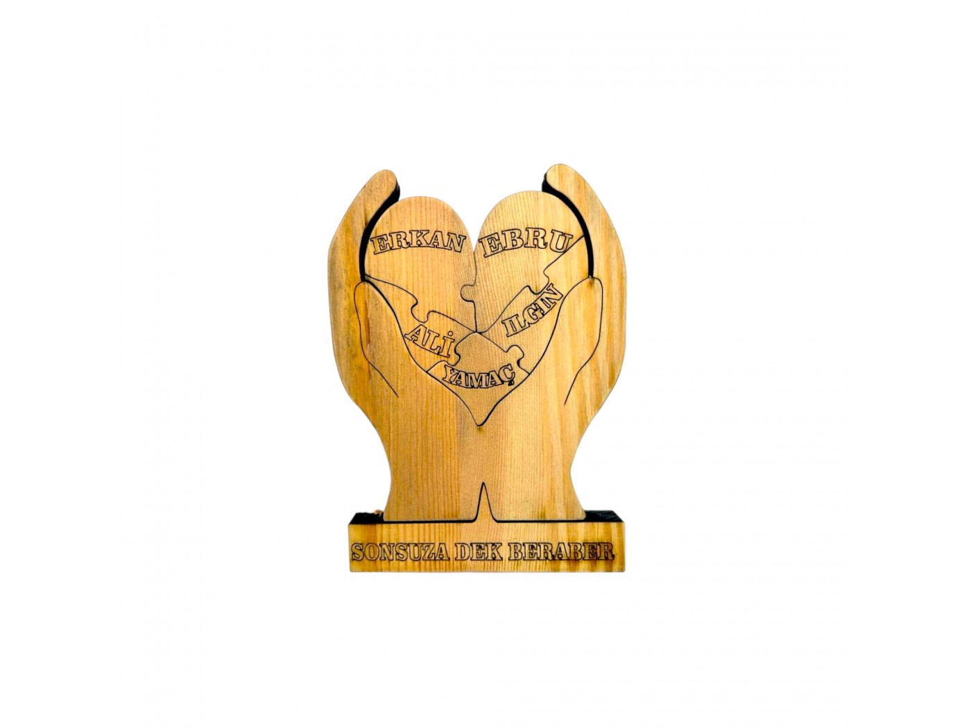 Kalpler Elimde Ahşap Puzzle Kalpler Elimde Ahşap Puzzle