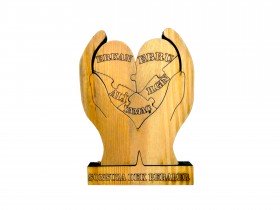 Kalpler Elimde Ahşap Puzzle Kalpler Elimde Ahşap Puzzle