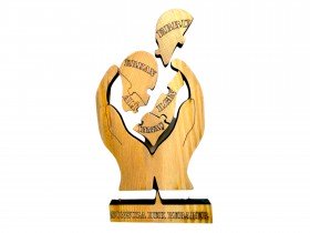 Kalpler Elimde Ahşap Puzzle Kalpler Elimde Ahşap Puzzle