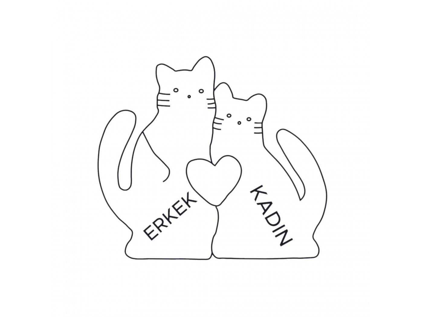 Kedi Ailesi Ahşap Puzzle