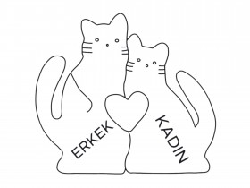 Kedi Ailesi Ahşap Puzzle Kedi Ailesi Ahşap Puzzle