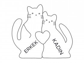 Kedi Ailesi Ahşap Puzzle