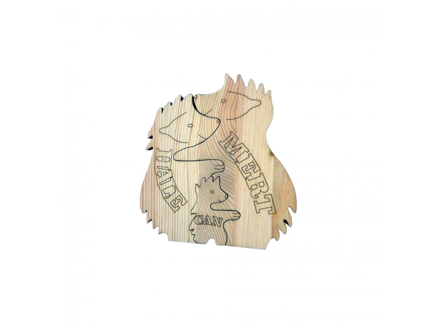 Kirpi Ailesi Ahşap Puzzle