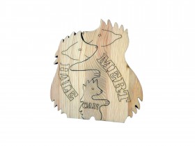 Kirpi Ailesi Ahşap Puzzle