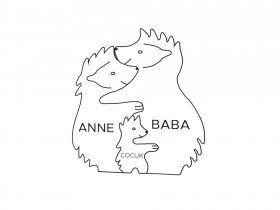 Kirpi Ailesi Ahşap Puzzle Kirpi Ailesi Ahşap Puzzle