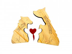 Kurt Ailesi Ahşap Puzzle