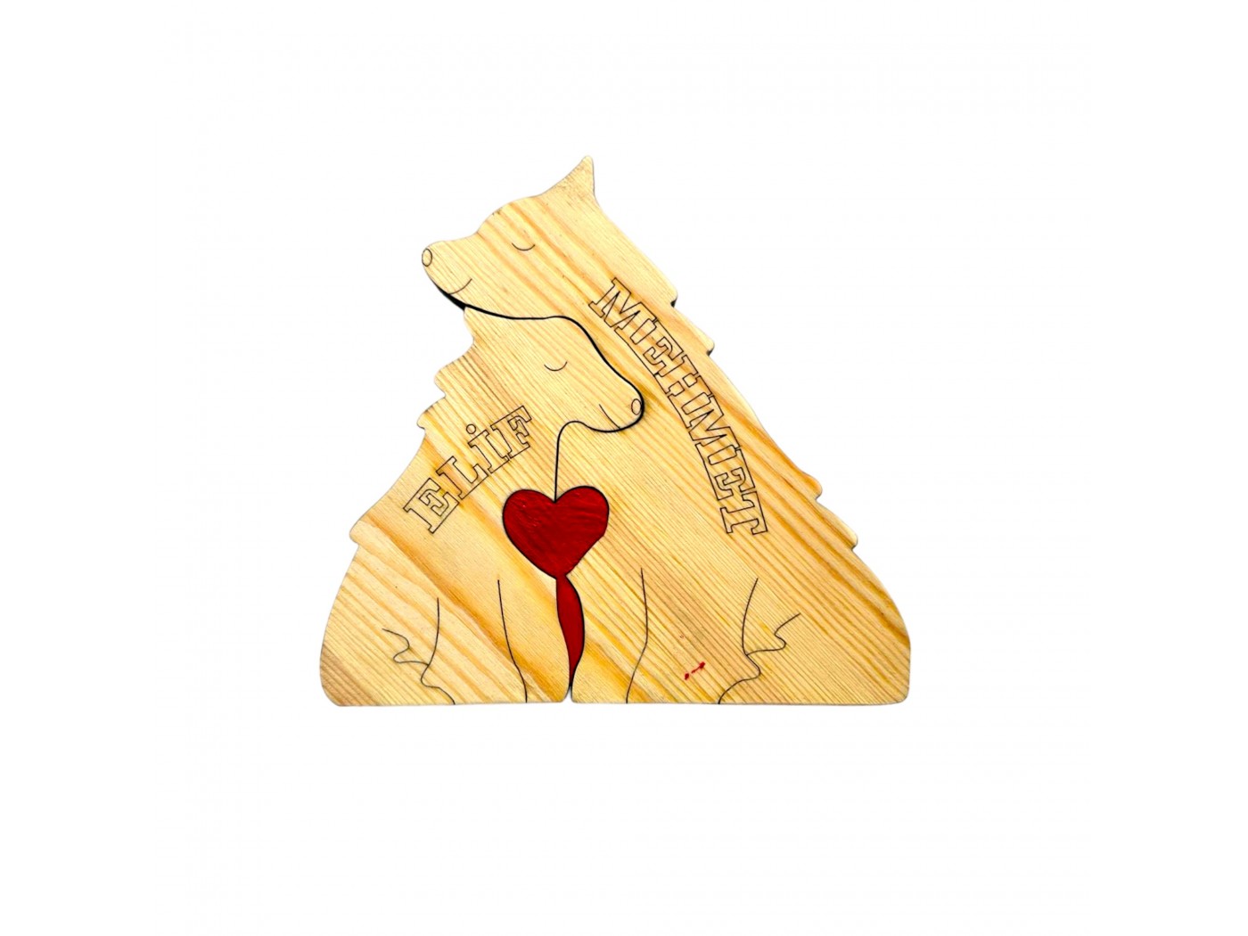 Kurt Ailesi Ahşap Puzzle