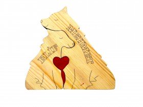 Kurt Ailesi Ahşap Puzzle