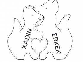 Tilki Ailesi Ahşap Puzzle